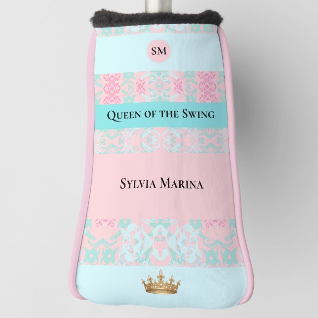 Lagoon Royale Queen of the Swing Golf Head Cover (Rotate 90)