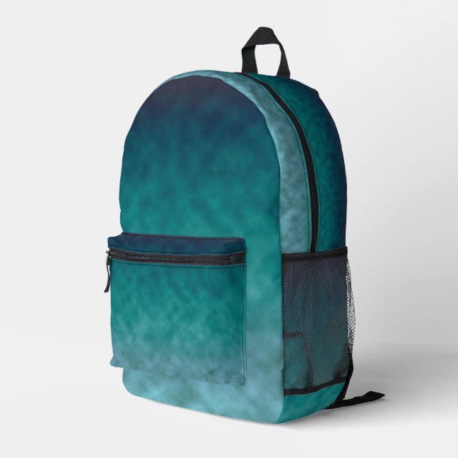 Lagoon Silence Printed Backpack (Back Corner Right)