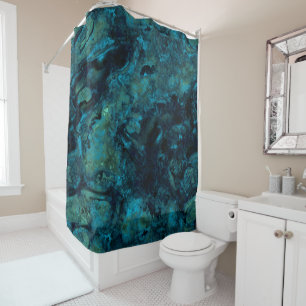 Lagoon Stone Abstract Shower Curtain