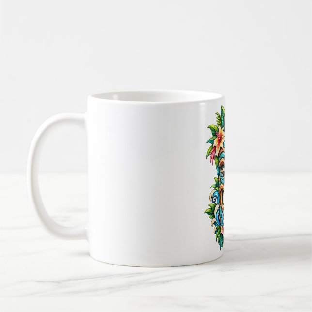 Lagoon Vine Tiki Coffee Mug (Left)