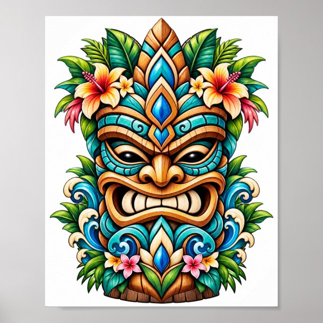 Lagoon Vine Tiki Poster (Front)