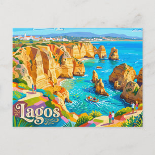 Lagos, Algarve Portugal Postcard