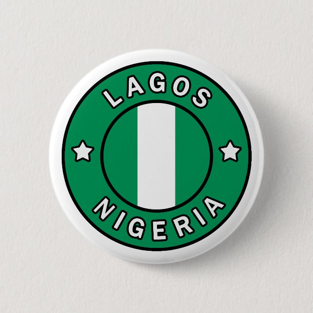 Lagos Nigeria 6 Cm Round Badge (Front)
