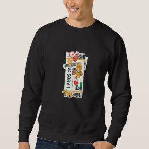Lagos Nigeria Boarding Airplane Plane Ticket Sweatshirt