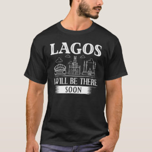 Lagos Nigeria City Skyline Map Travel 1 T-Shirt