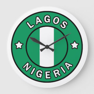 Lagos Nigeria Large Clock