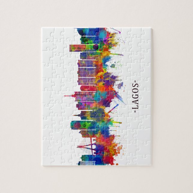 Lagos Nigeria Skyline Jigsaw Puzzle (Vertical)