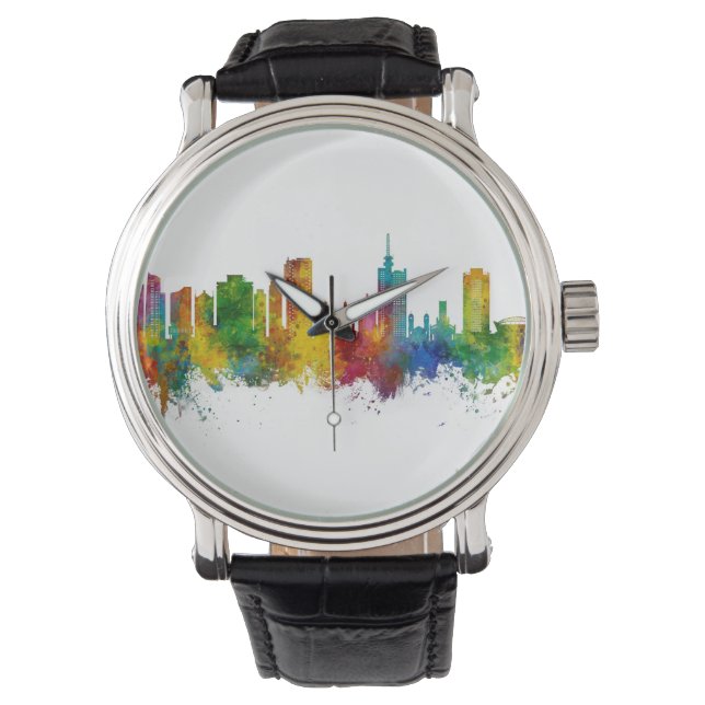 Lagos Nigeria Skyline Watch (Front)