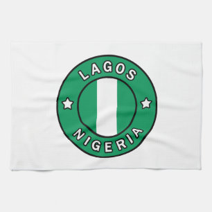 Lagos Nigeria Tea Towel