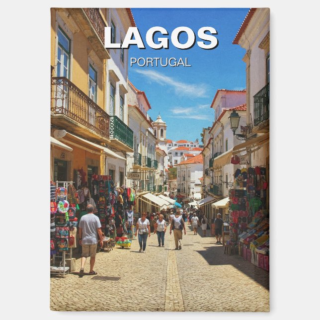 Lagos Portugal Travel Magnet (Front)
