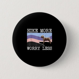 Lagotti romagnoli hike more worry less graphic 6 cm round badge