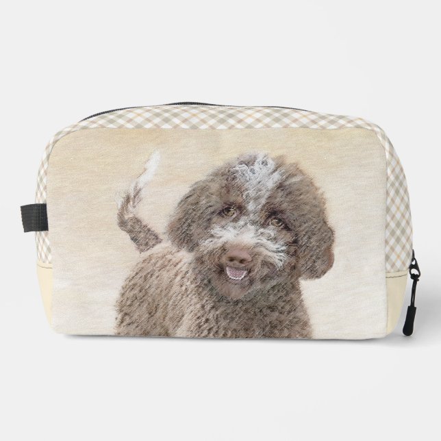 Lagotto Romagnolo Painting Cute Original Dog Art Dopp Kit (Front)