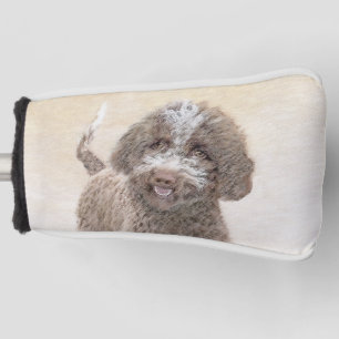 Lagotto Romagnolo Painting - Cute Original Dog Art Golf Head Cover