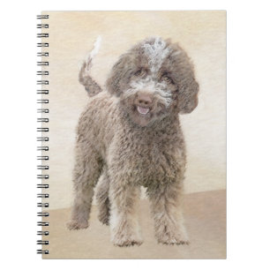 Lagotto Romagnolo Painting - Cute Original Dog Art Notebook