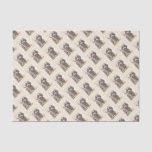 Lagotto Romagnolo Painting - Cute Original Dog Art Tissue Paper