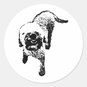 Lagotto Romagnolo Sticker – Standing Ink Dog