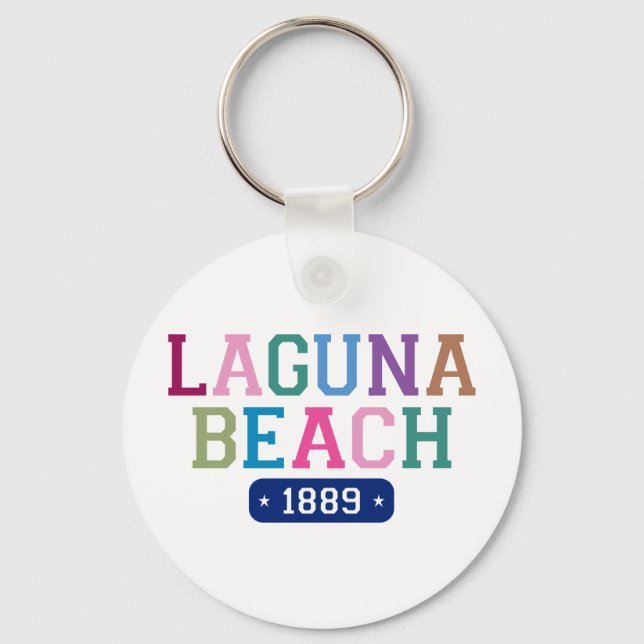 Laguna Beach 1889 Key Ring (Front)