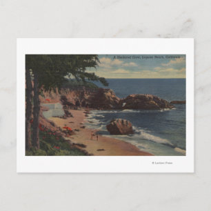 Laguna Beach, CA - Sheltered Cove on Coast Postcard