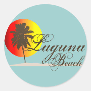Laguna Beach California Classic Round Sticker
