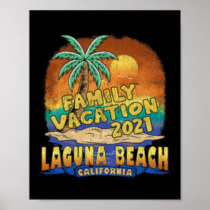 Laguna Beach California Family Vacation Souvenir M Poster