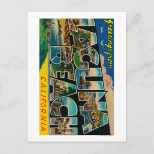 Laguna Beach, California - Large Letter Scenes Postcard