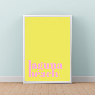 Laguna Beach California modern city Poster
