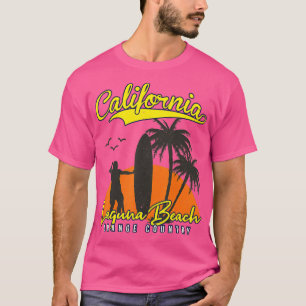 LAGUNA BEACH CALIFORNIA SURFING SUNSET SURFER  T-Shirt