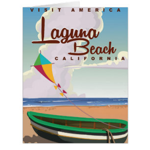 Laguna Beach California Vintage Travel Poster