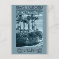 Laguna Beach California Vintage Travel Poster