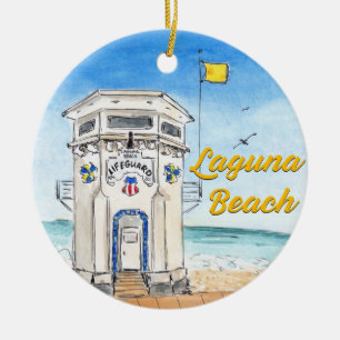 Laguna Beach Lifeguard Tower Ornament