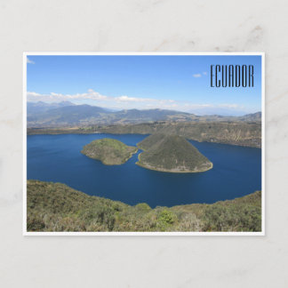 laguna cuicocha ecuador postcard