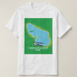 Laguna de la Leche Cuba lake map T-Shirt