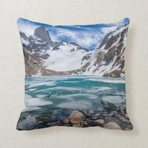 Laguna De Los Tres And Mount Fitzroy Cushion