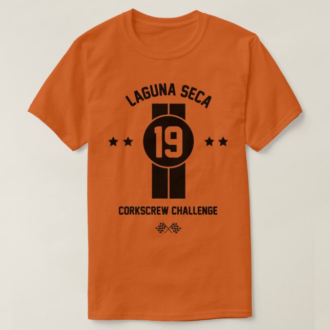 Laguna Seca Black T-Shirt (Design Front)