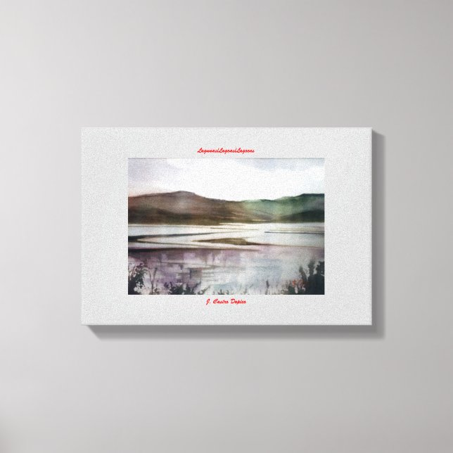 Lagunas/Lagoas/Lagoons Canvas Print (Front)