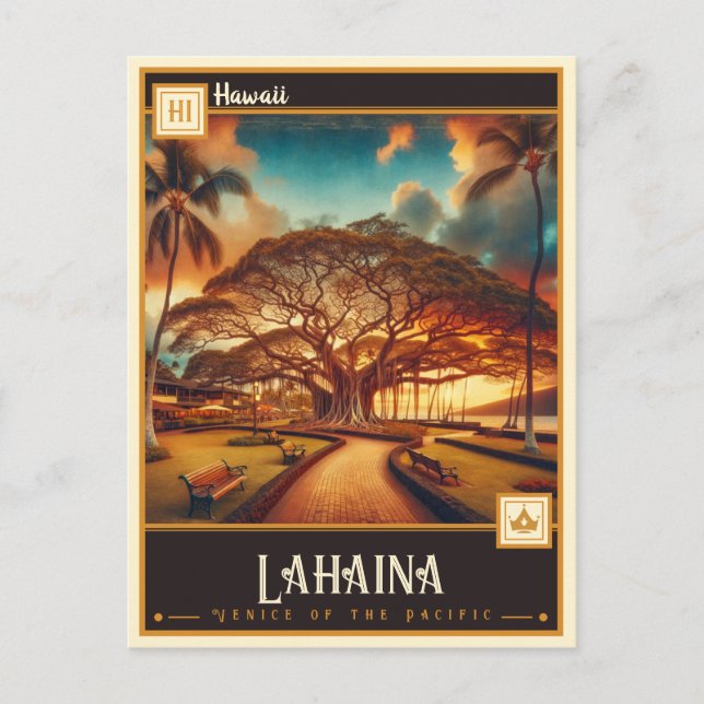 Lahaina, Hawaii  | Vintage Postcard (Front)