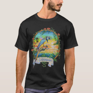 Lahaina, Maui Vintage Tropical Sunset Beach Parrot T-Shirt