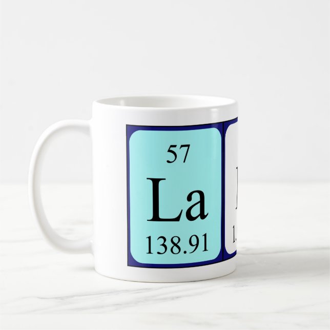 Lahna periodic table name mug (Left)