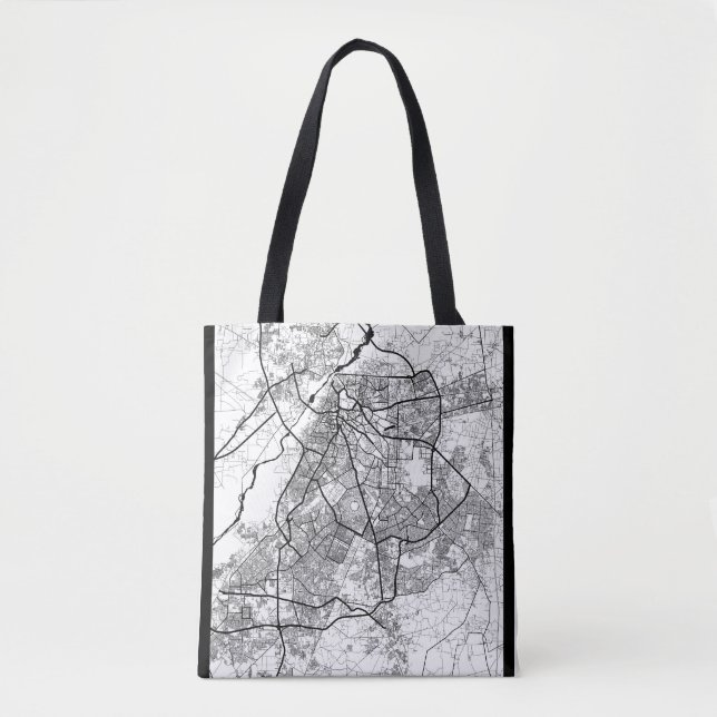 Lahore Pakistan Map Tote Bag (Front)