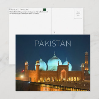 Lahore, Pakistan Travel Postcard