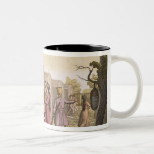 Lahoutan Indians, Canada (colour engraving) Two-Tone Coffee Mug