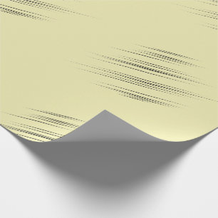 Laid-back Yellow Modern Wedge-Shaped Strokes Wrapping Paper