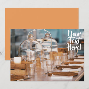 Laid Dinner Table Multi Purpose Text Invitation