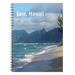 Laie Beach, Hawaii  Notebook