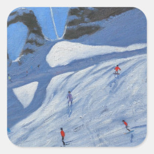 L'aiguille Percee Tignes 2009 Square Sticker