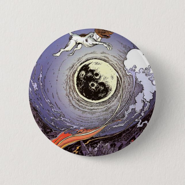 laika 6 cm round badge (Front)