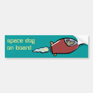 laika customisable bumper sticker
