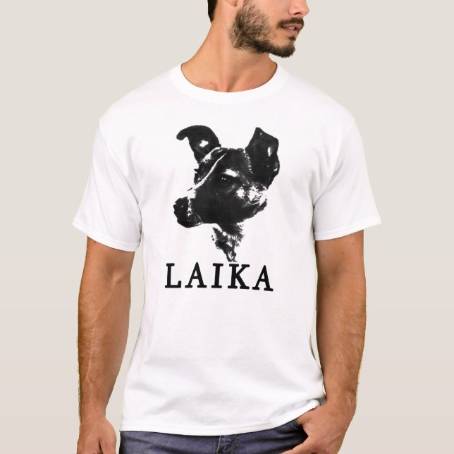 Laika the Communist Space Dog T-Shirt (Front)