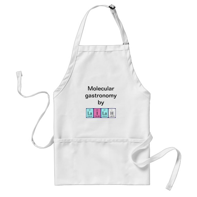 Lailah periodic table name apron (Front)