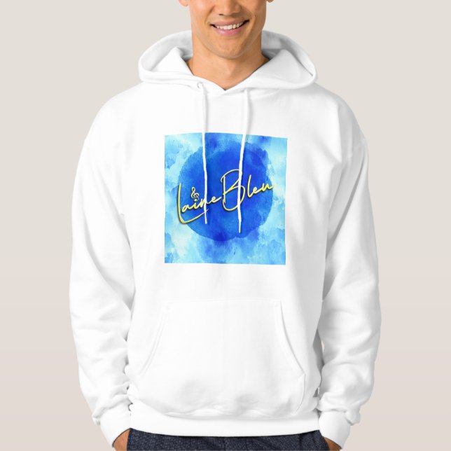 Laine Bleu Logo Men's Hoodie (Front)